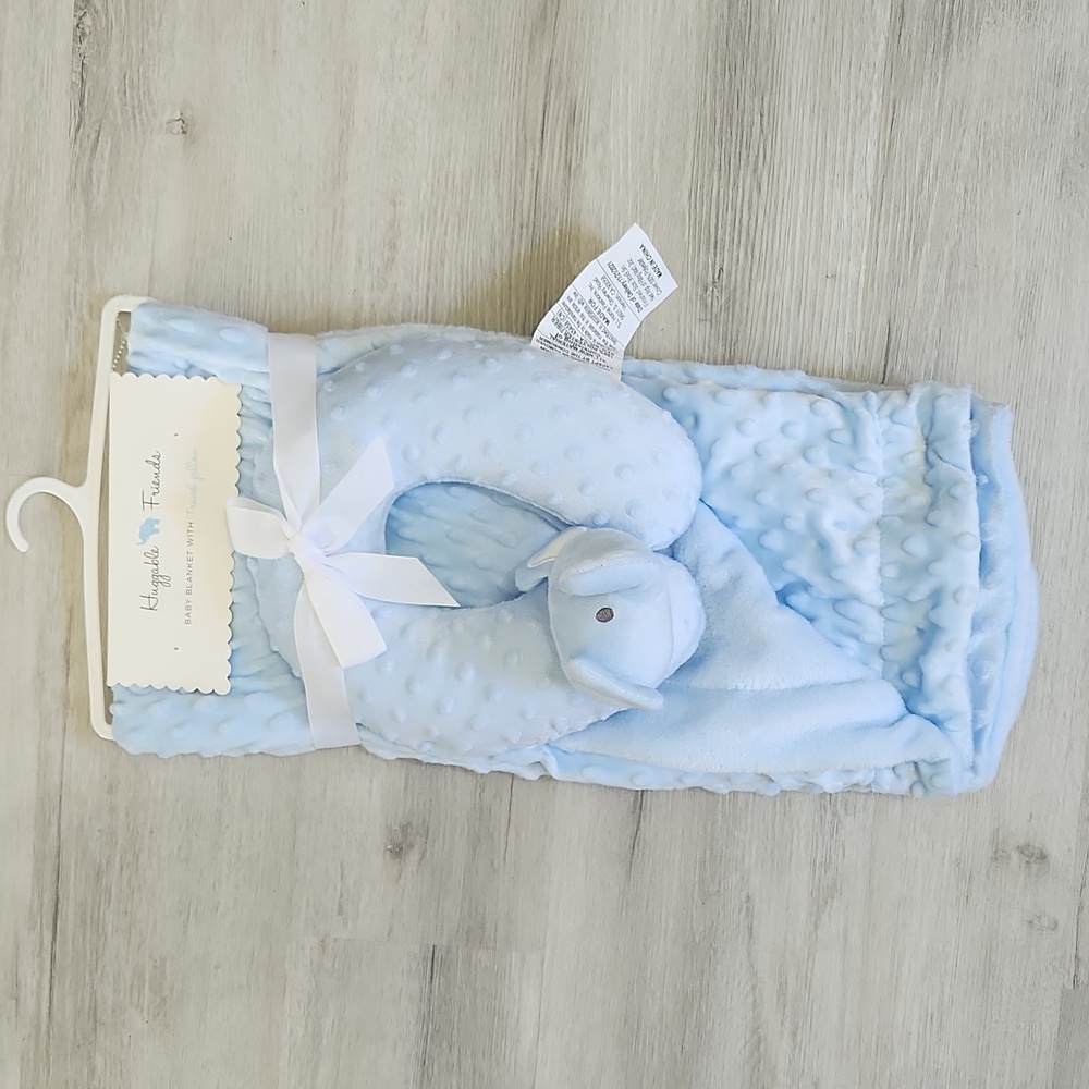 💖 Baby blanket with travel pillow 💖